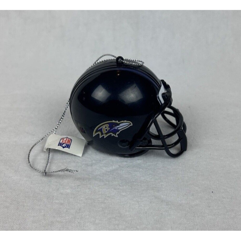 Baltimore Ravens NFL Mini Helmet Christmas Ornament Black Forever Brand